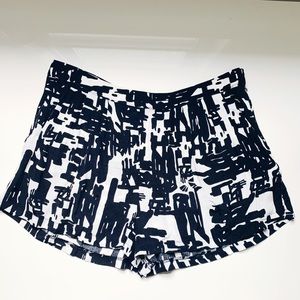 Forever 21 Black White Design Dress Shorts